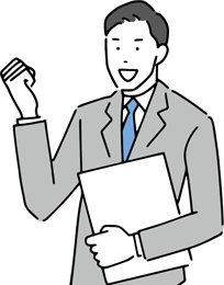スーツを着た男性のイラスト